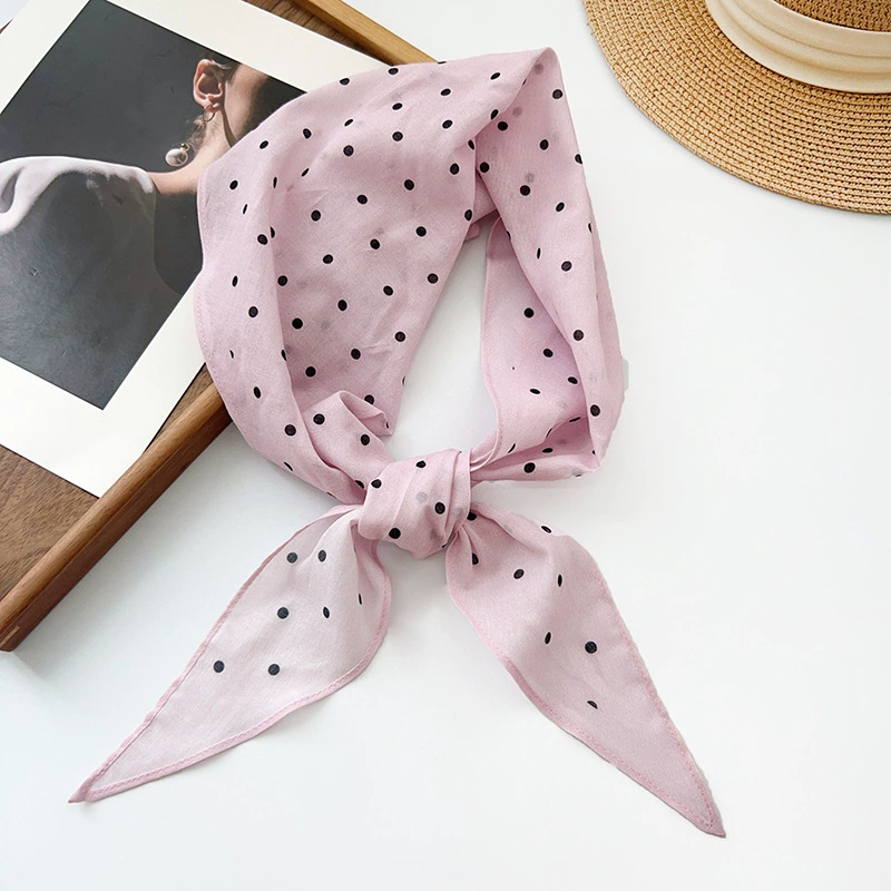 Cotton Polka Dot Long Scarf view 4