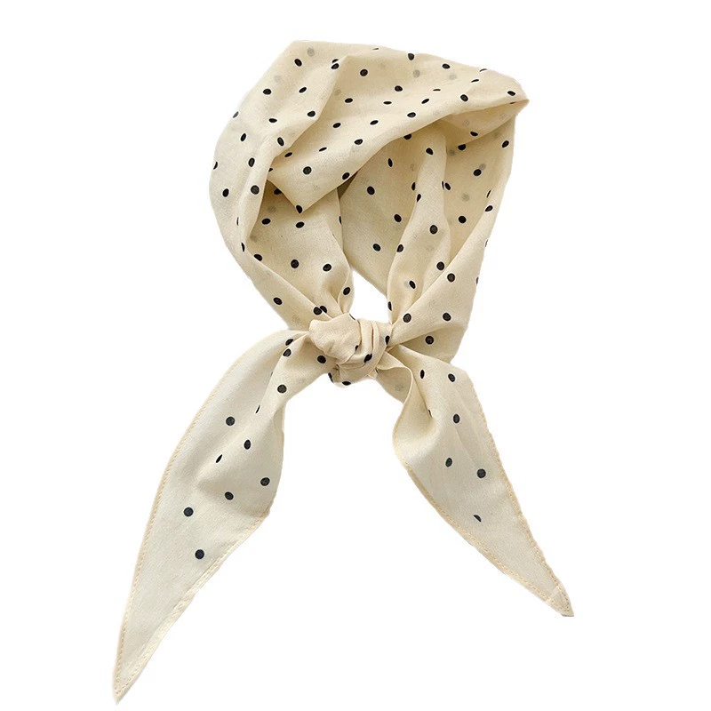Cotton Polka Dot Long Scarf view 5