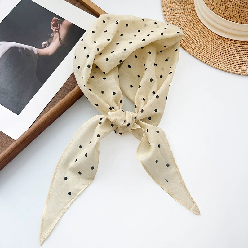 Cotton Polka Dot Long Scarf view 6