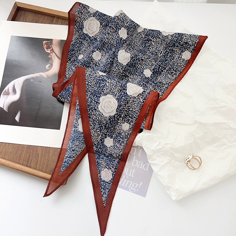 Cotton Camellia Long Scarf view 2