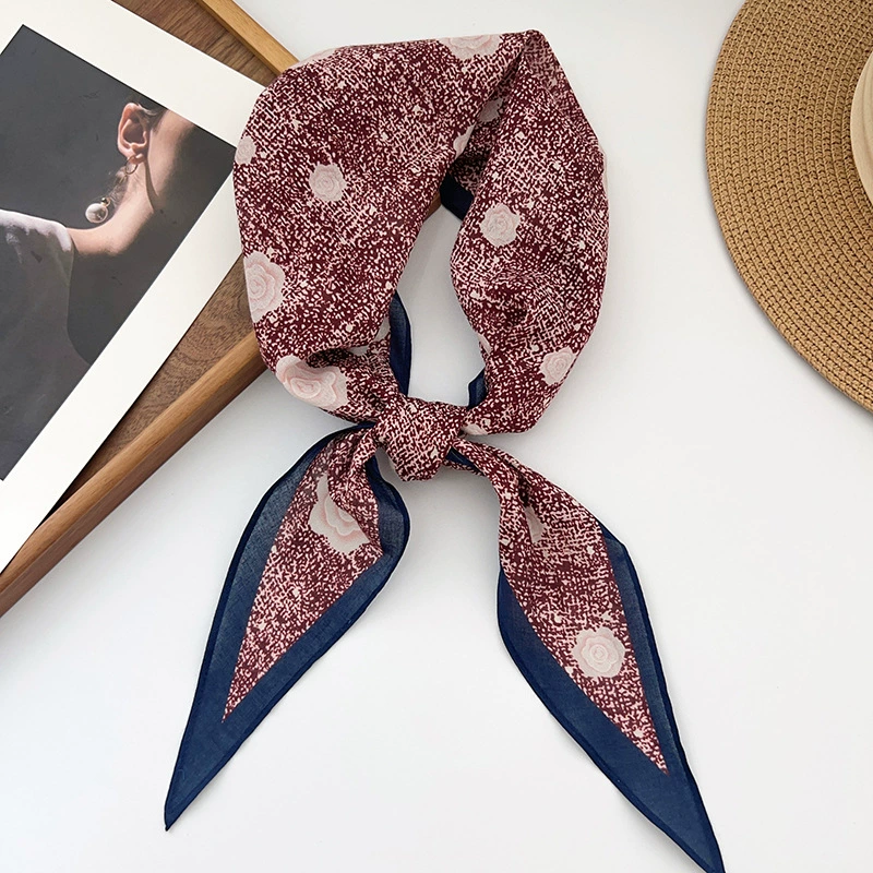 Cotton Camellia Long Scarf view 6