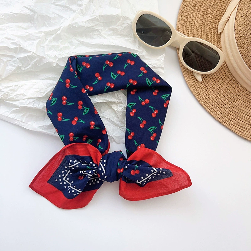 Cotton Cherry Square Scarf