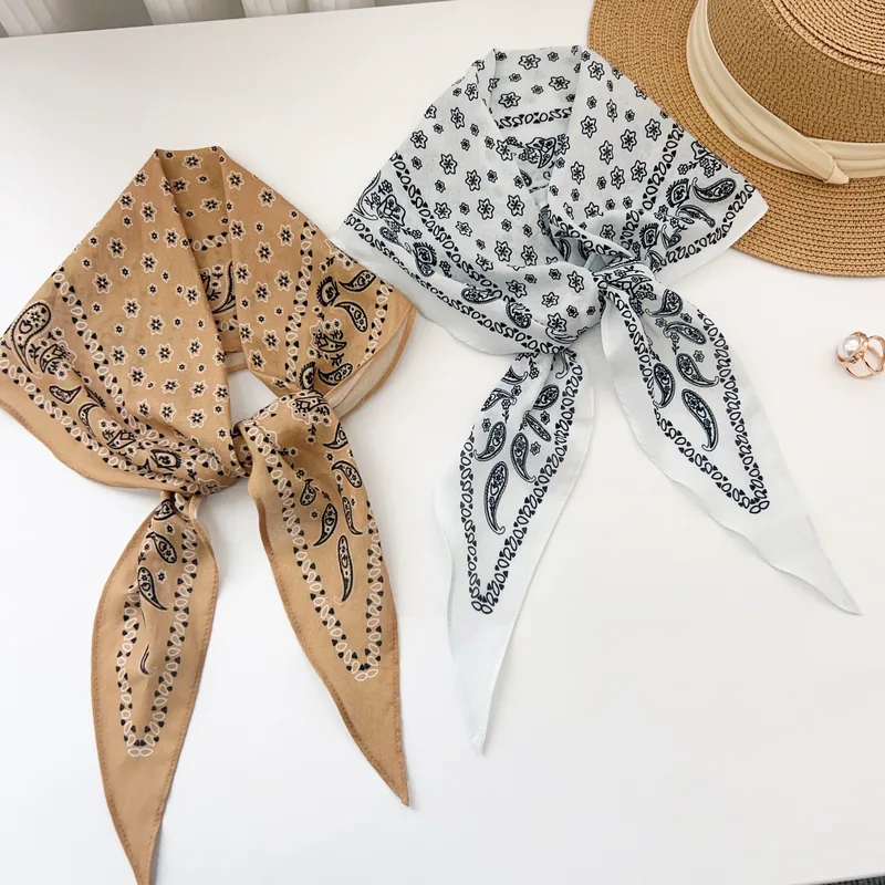 Cotton Paisley Diamond Scarf