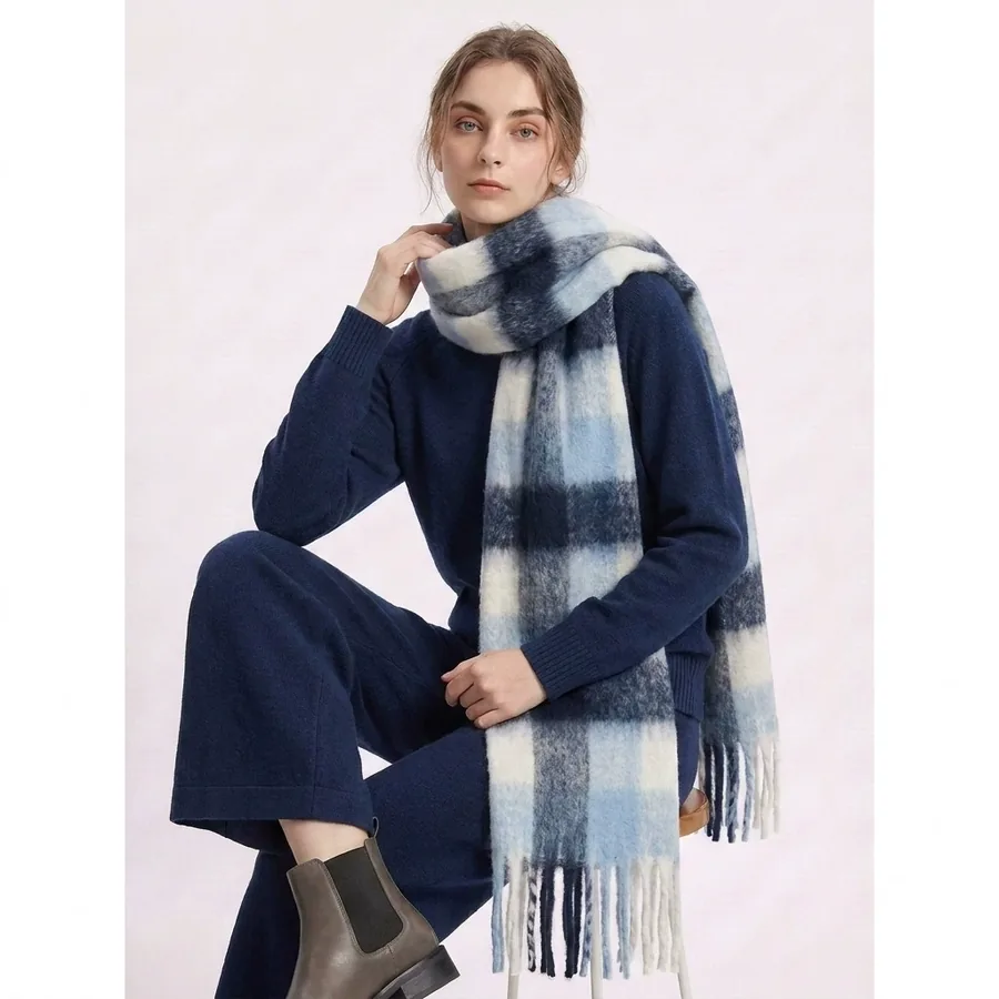 Classic Plaid Scarf view 3