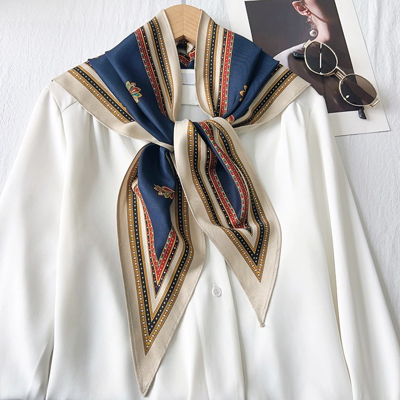 Vintage Print Triangle Scarf