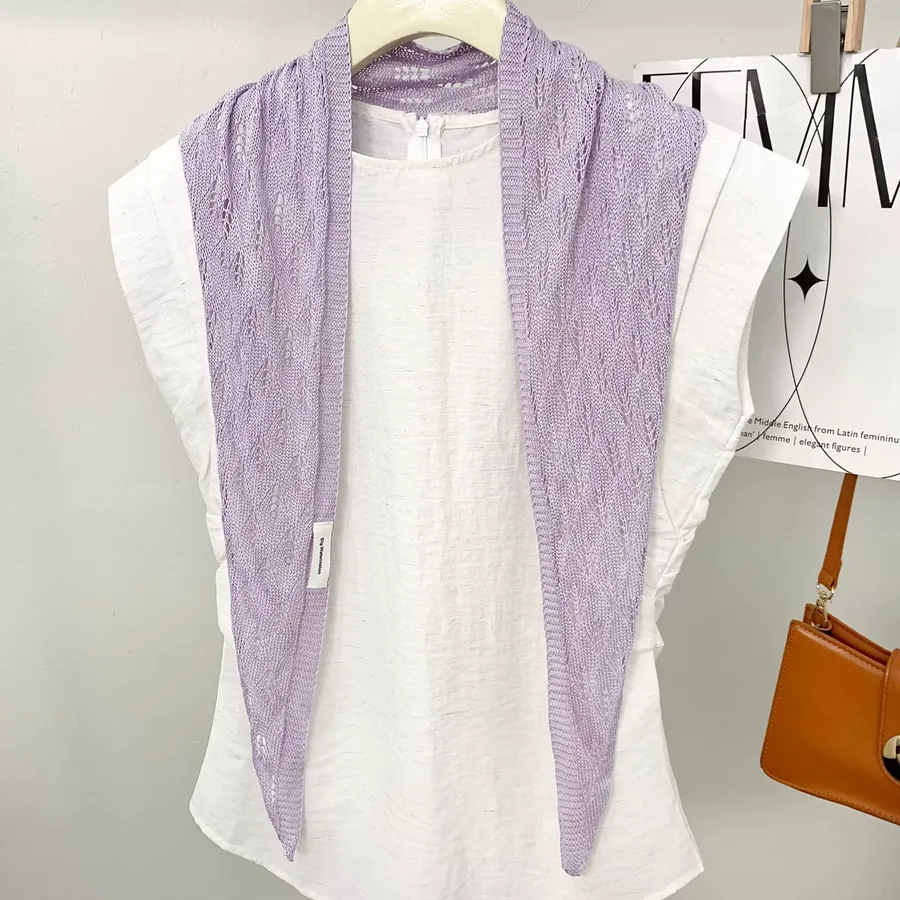 Knitted Lace Wrap view 9