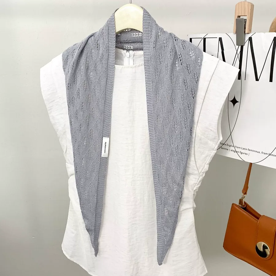 Knitted Lace Wrap view 12