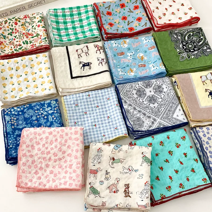 Cotton Floral Square Scarf view 4