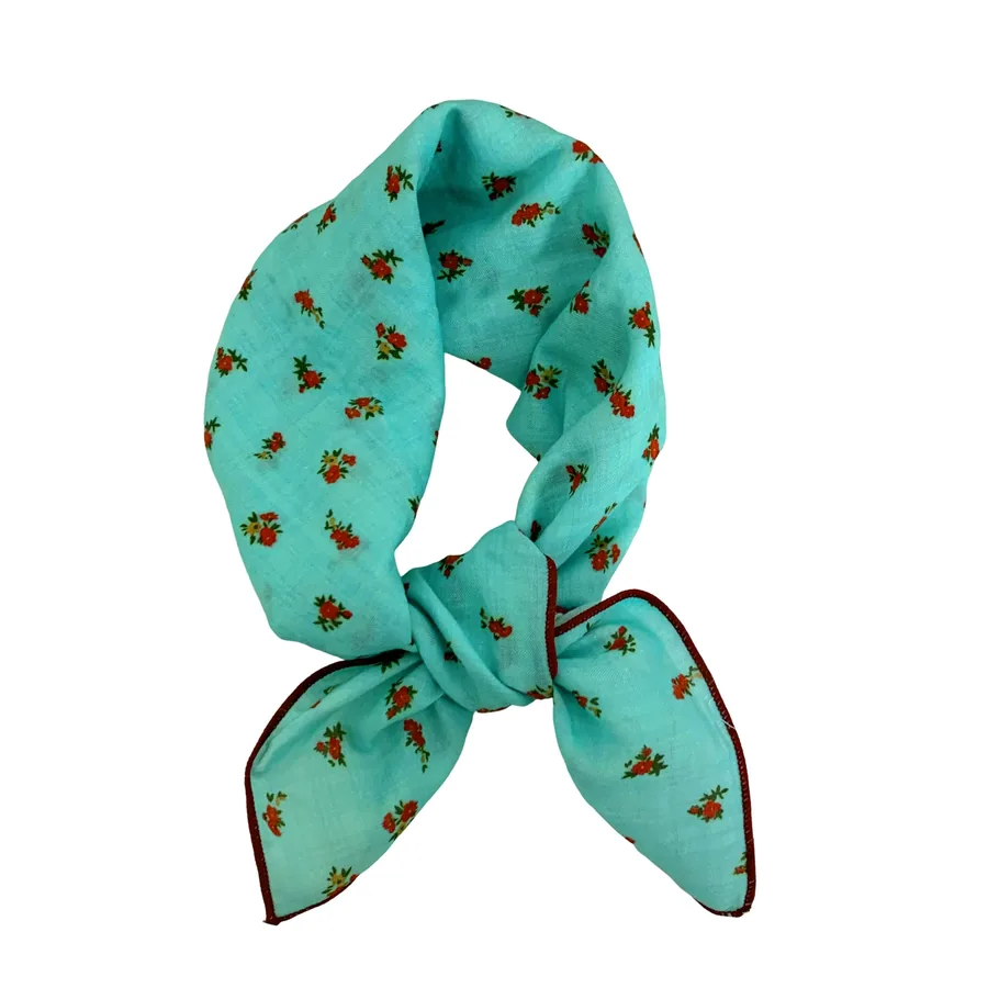 Cotton Floral Square Scarf view 5