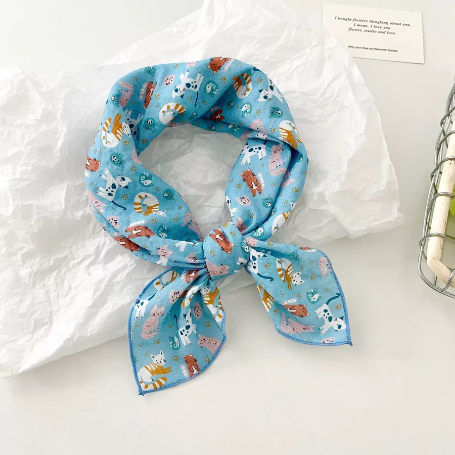 Cotton Floral Square Scarf view 10