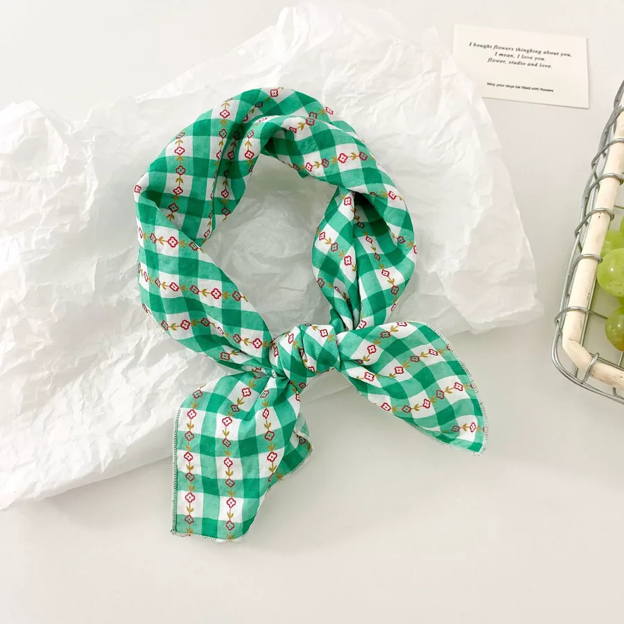 Cotton Floral Square Scarf view 11