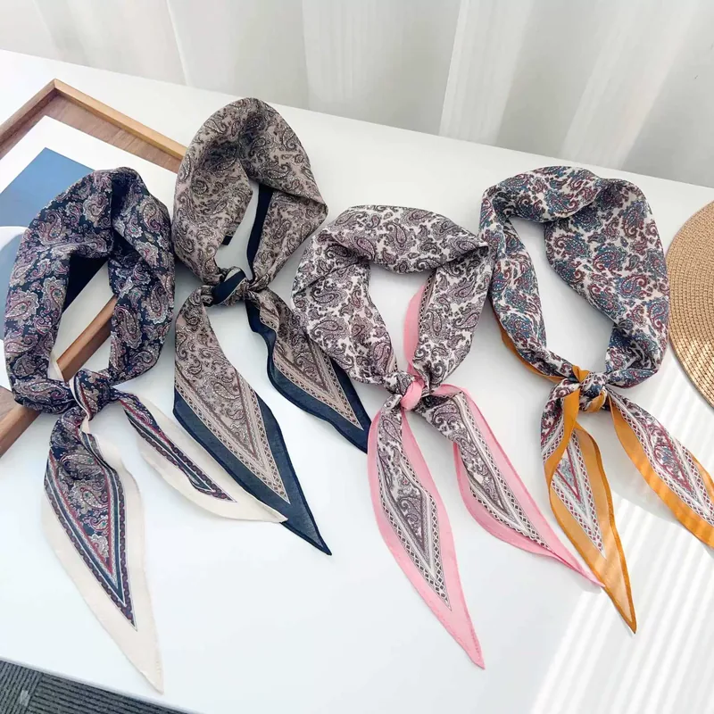 Cotton Paisley Long Scarf