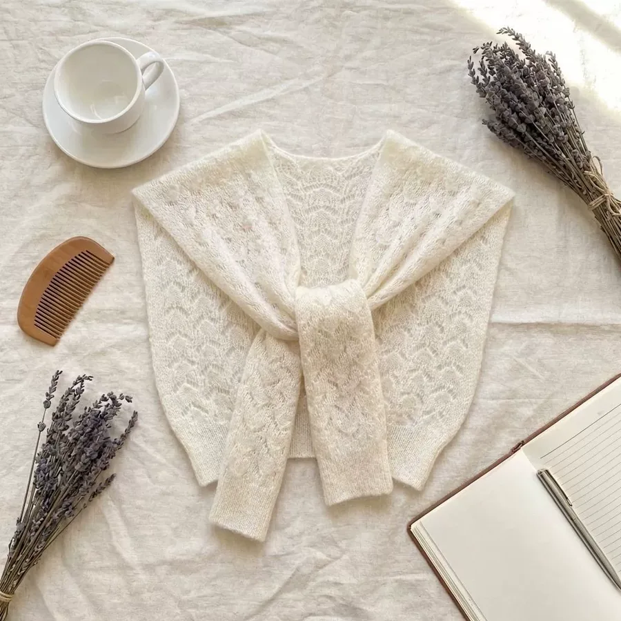 Lace Hollow Shawl view 7