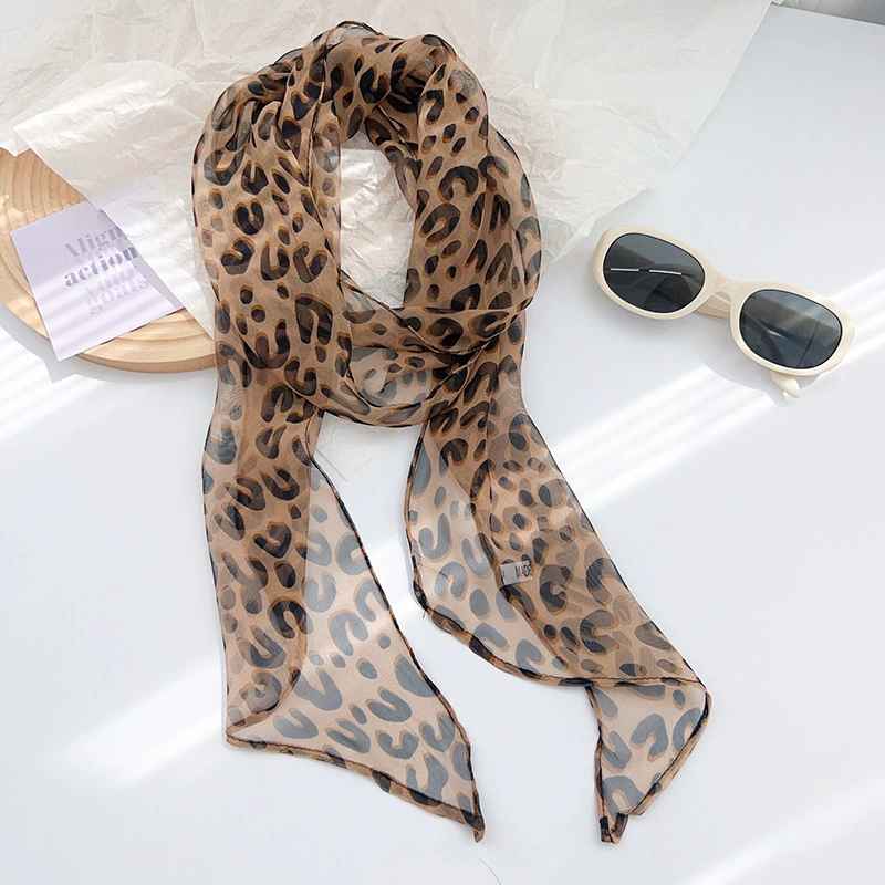 Leopard Print Long Scarf view 2