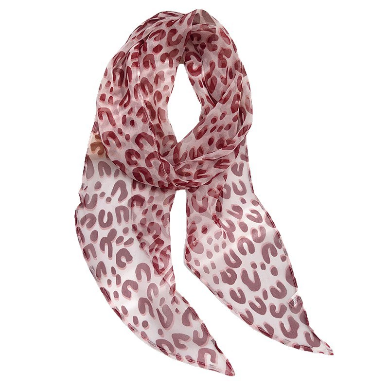Leopard Print Long Scarf view 5