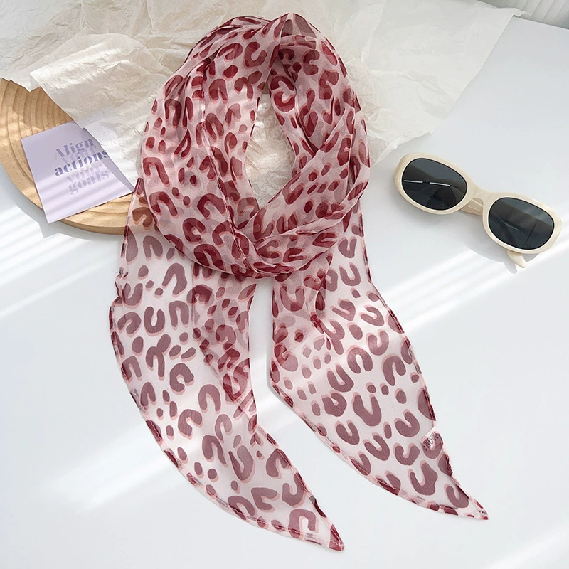 Leopard Print Long Scarf view 6