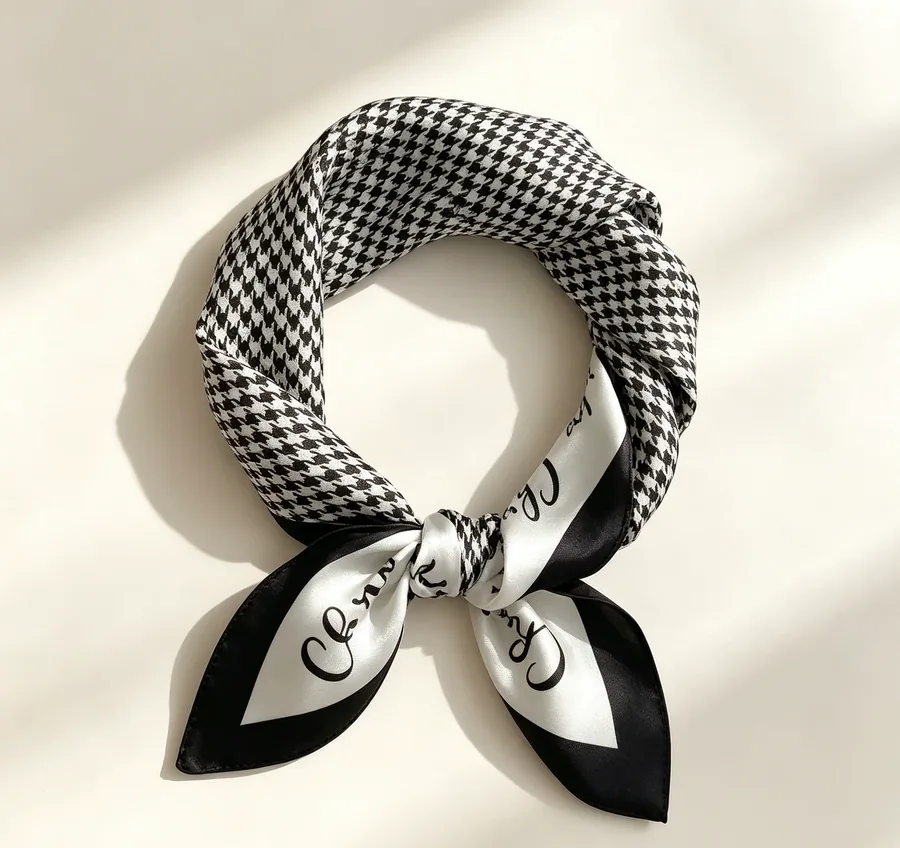 Striped Square Scarf view 9