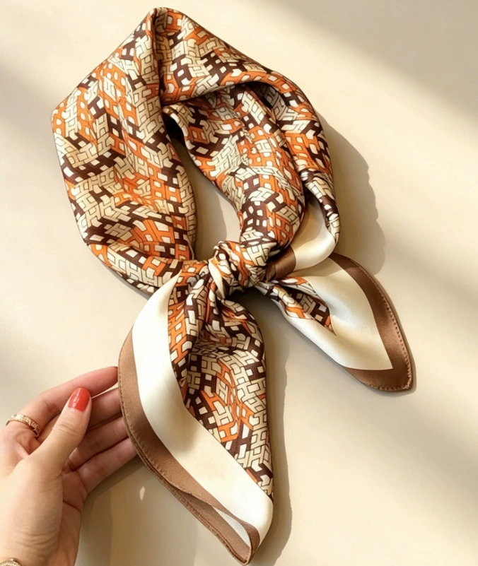 Striped Square Scarf view 10