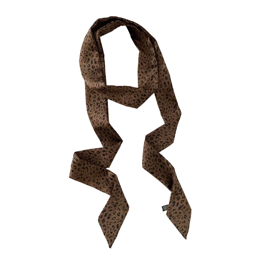 Polka Dot Silk Head Scarf view 5