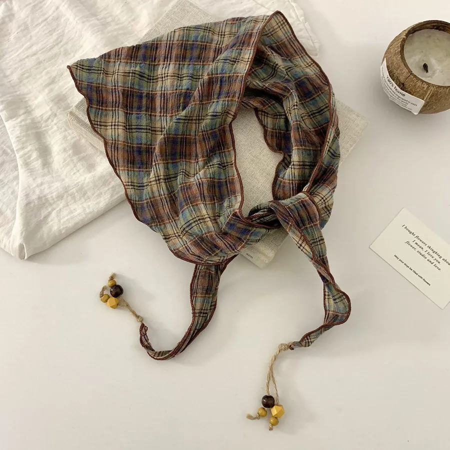 Bohemian Stripe Triangle Scarf view 8
