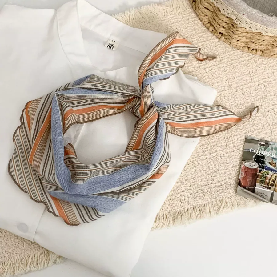 Stripe Triangle Scarf