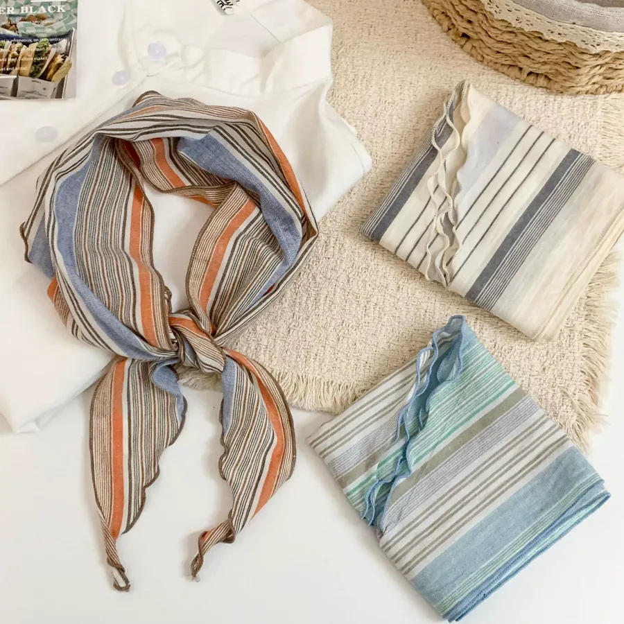 Stripe Triangle Scarf view 2