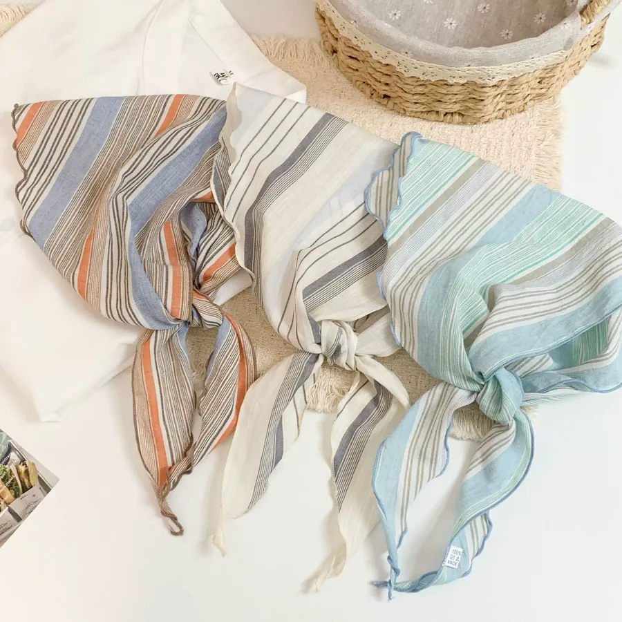 Stripe Triangle Scarf view 3