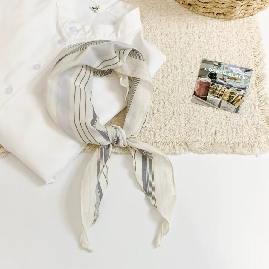 Stripe Triangle Scarf view 8