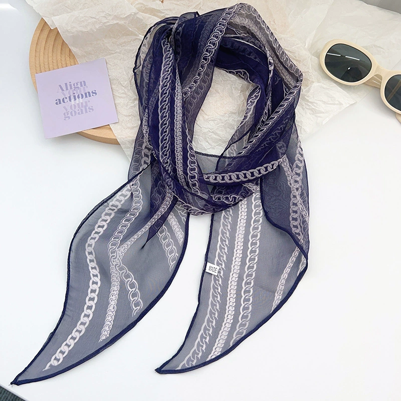 Chain Print Long Scarf view 2