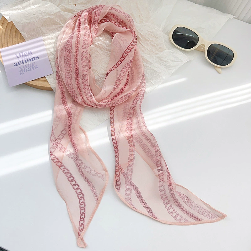 Chain Print Long Scarf view 6