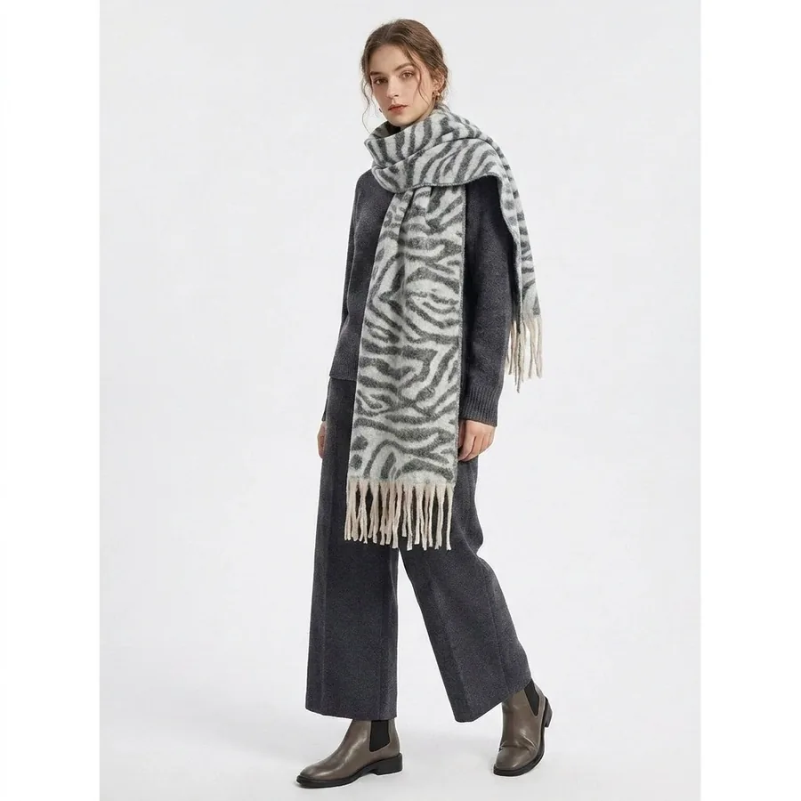 Zebra Print Scarf