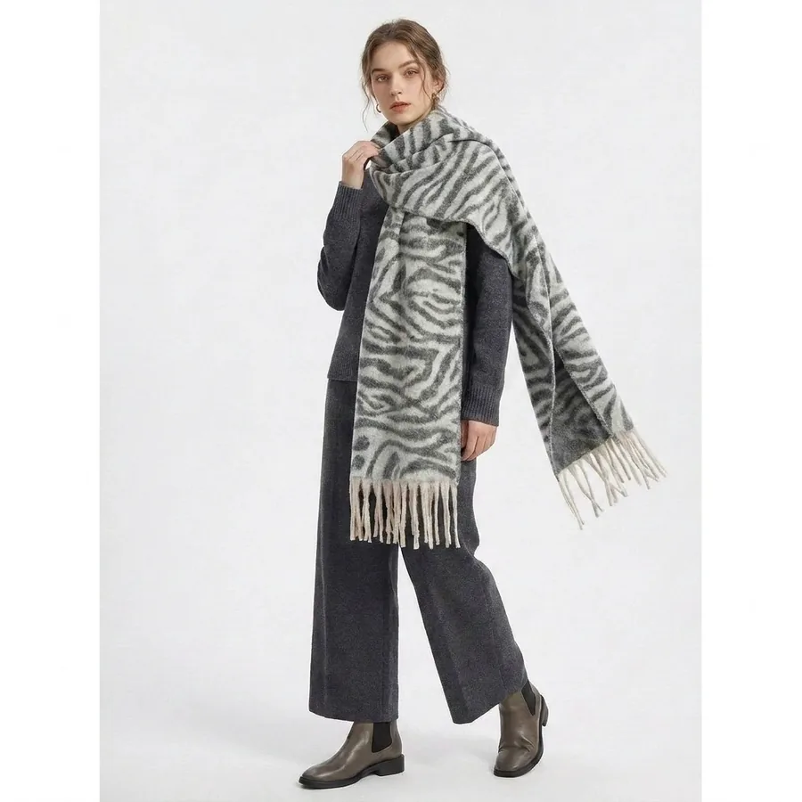 Zebra Print Scarf view 2