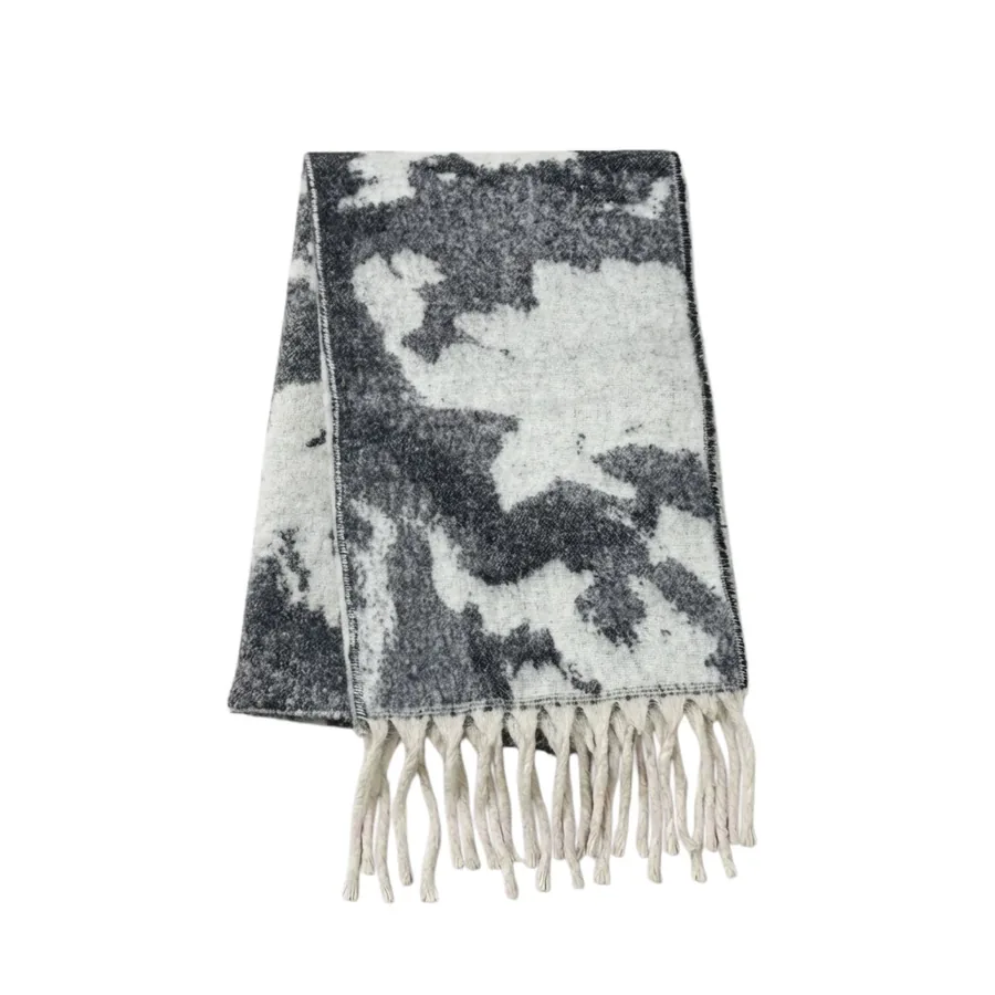 Leopard Print Mohair Scarf view 6