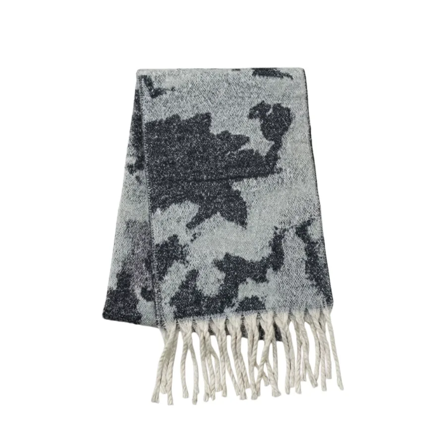 Leopard Print Mohair Scarf view 7