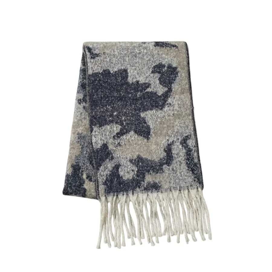 Leopard Print Mohair Scarf view 8