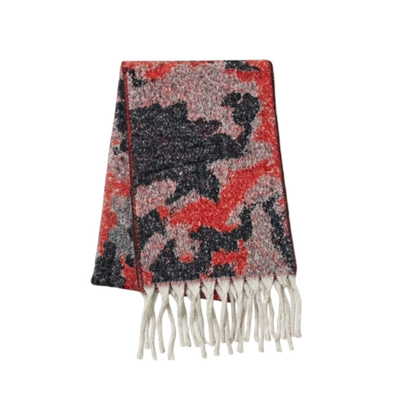 Leopard Print Mohair Scarf view 9