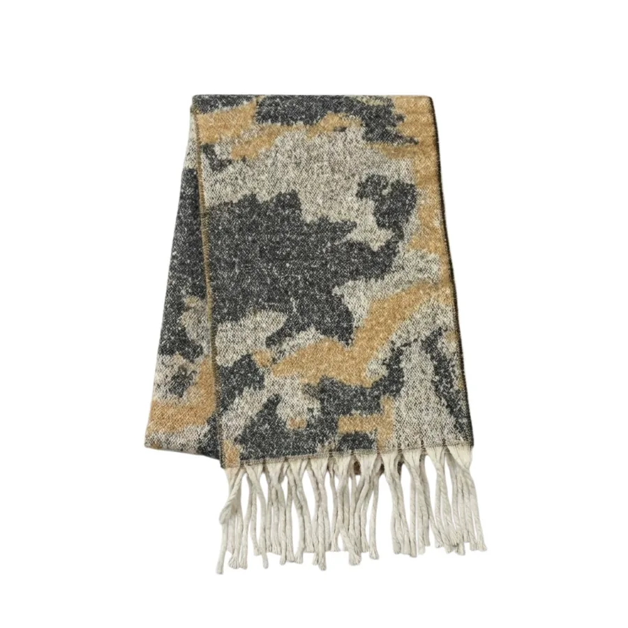 Leopard Print Mohair Scarf view 11