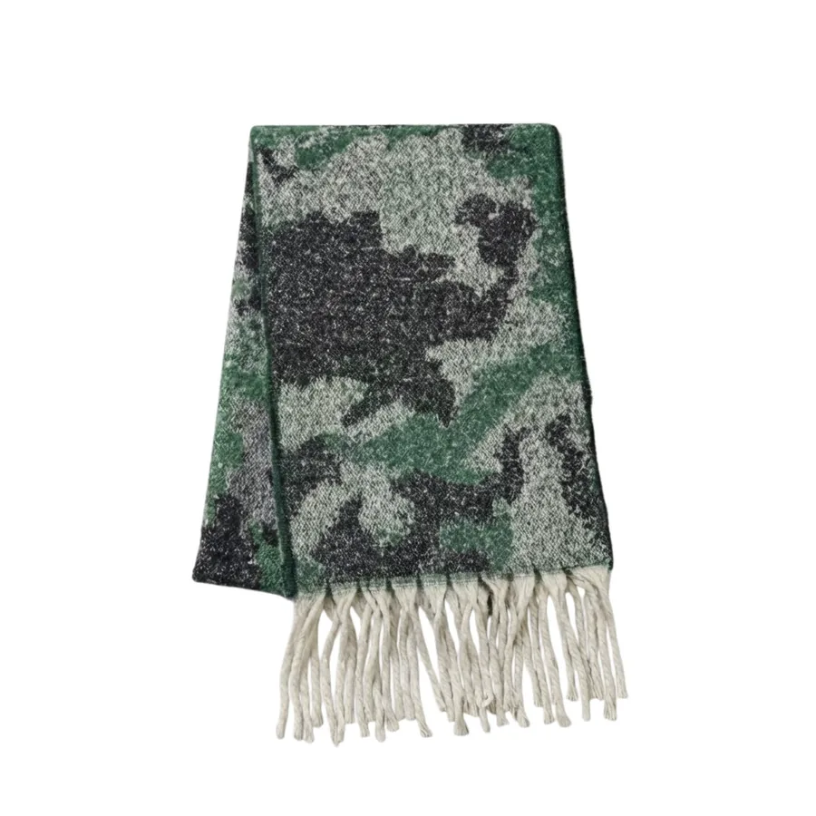 Leopard Print Mohair Scarf view 12