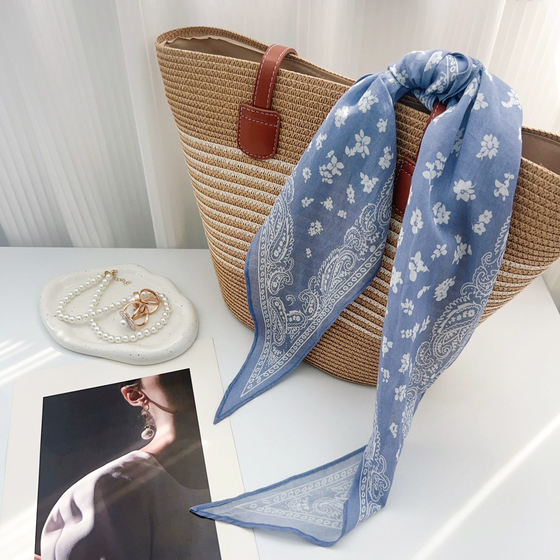 Cotton Diamond Scarf view 4