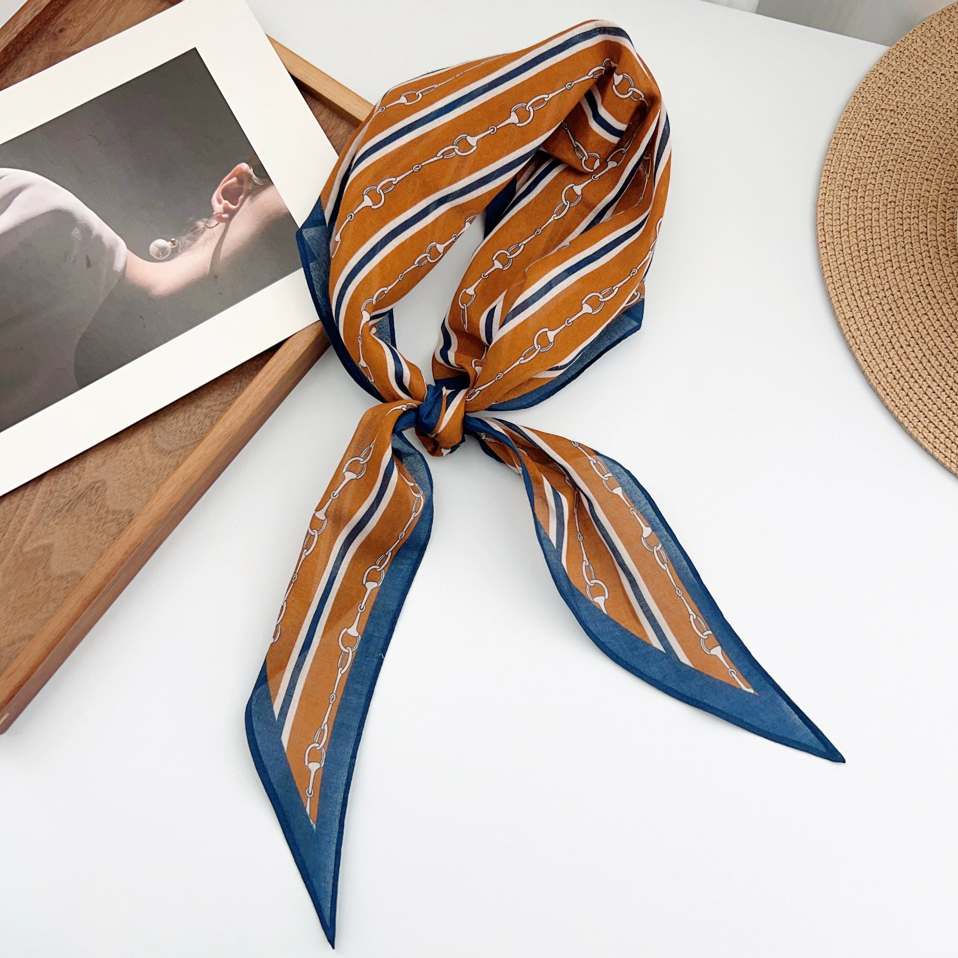 Cotton Chain Diamond Scarf view 6