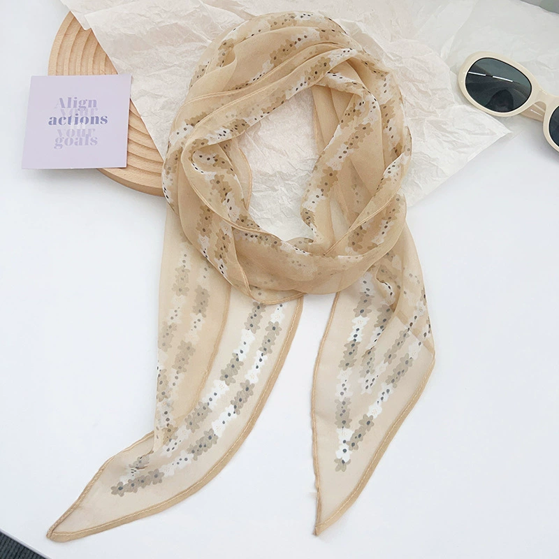 Chiffon Long Scarf view 4
