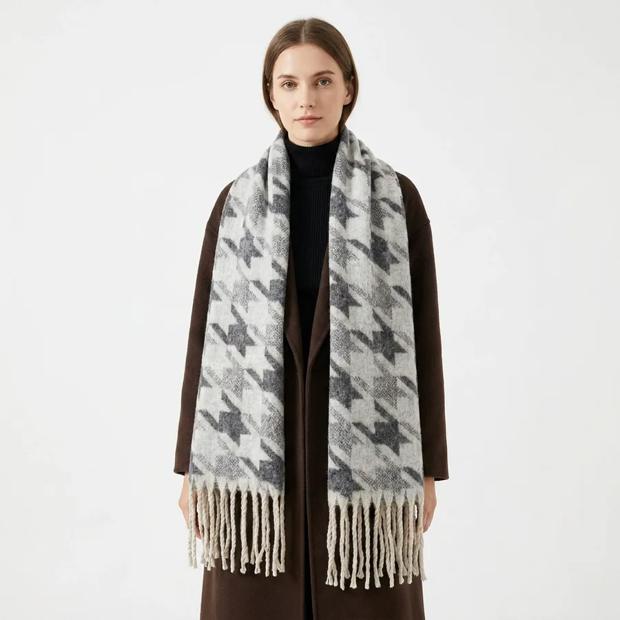 Double Sided Jacquard Scarf