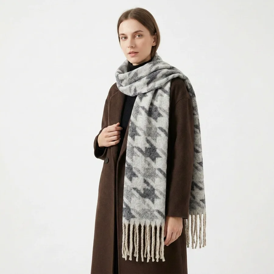 Double Sided Jacquard Scarf view 2