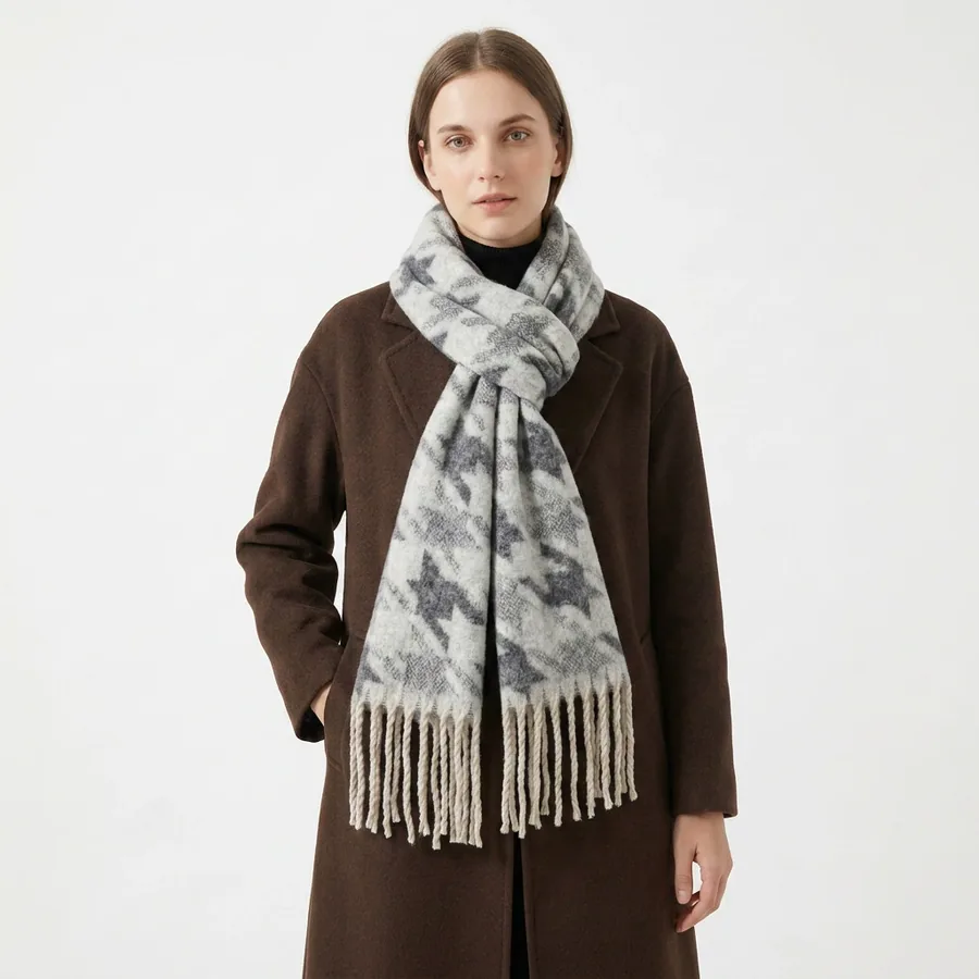 Double Sided Jacquard Scarf view 3
