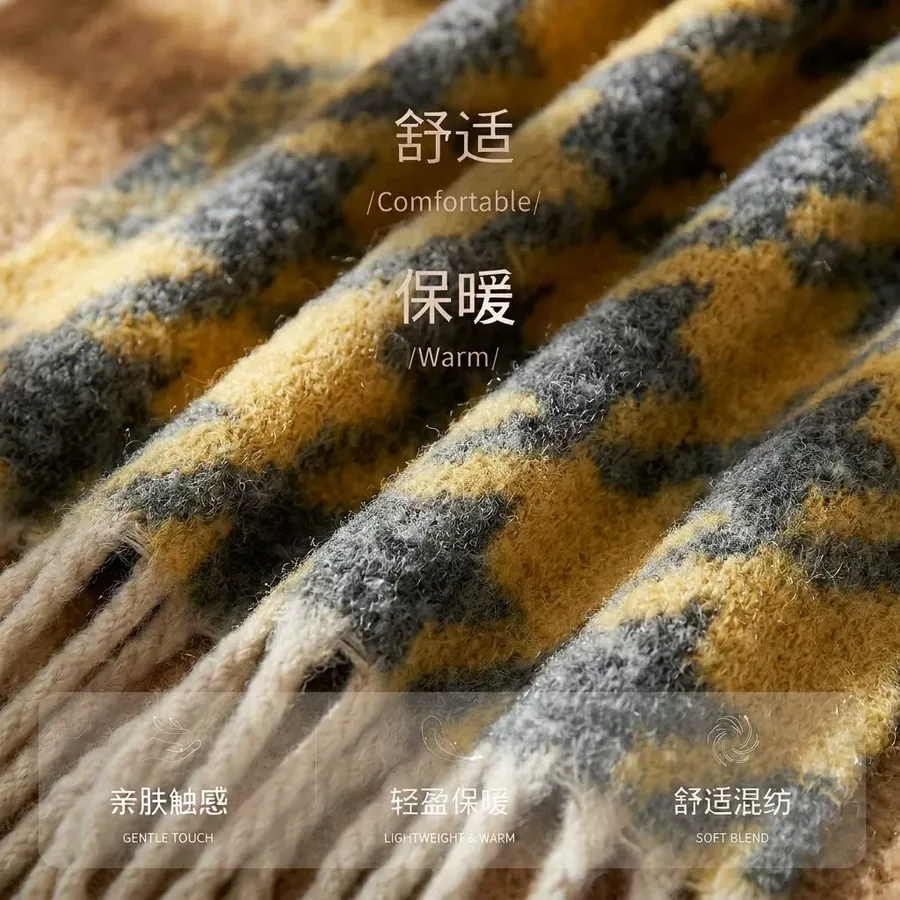 Double Sided Jacquard Scarf view 4