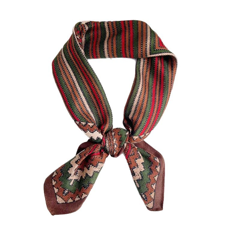 Ethnic Print Square Scarf view 5