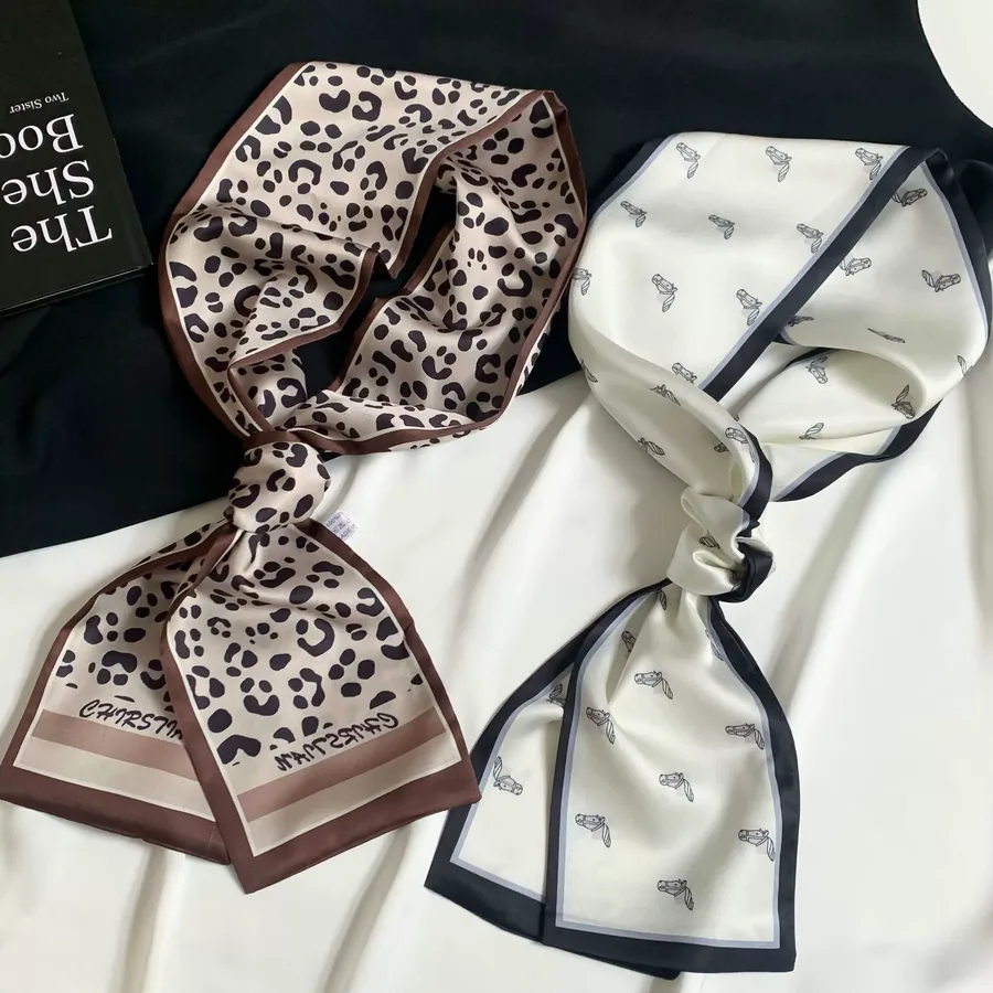Silk-like Twilly Scarf view 4
