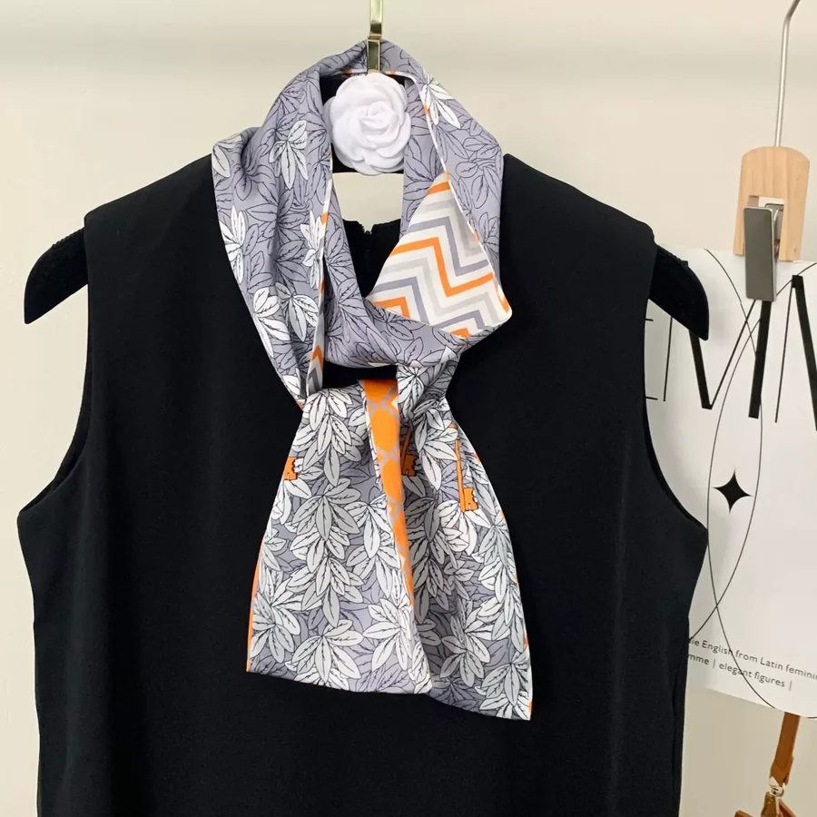 Silk-like Twilly Scarf view 6