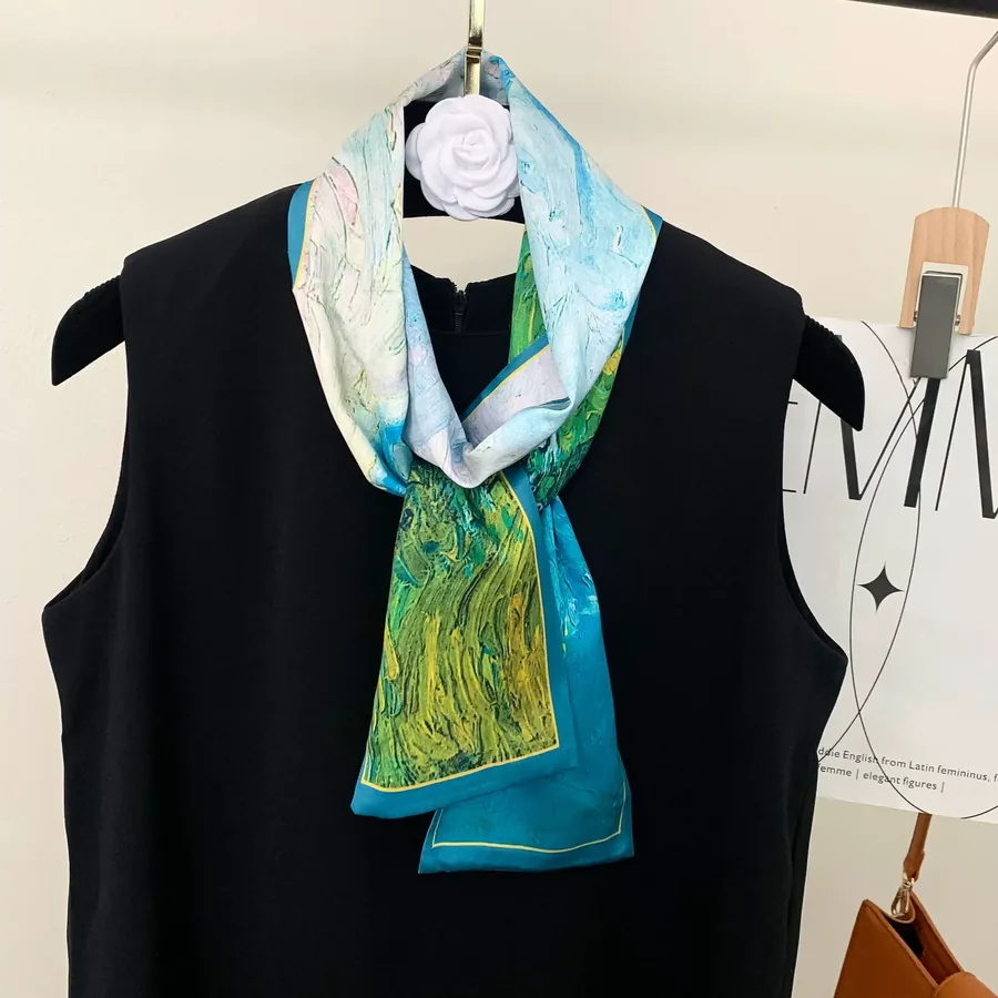 Silk-like Twilly Scarf view 10