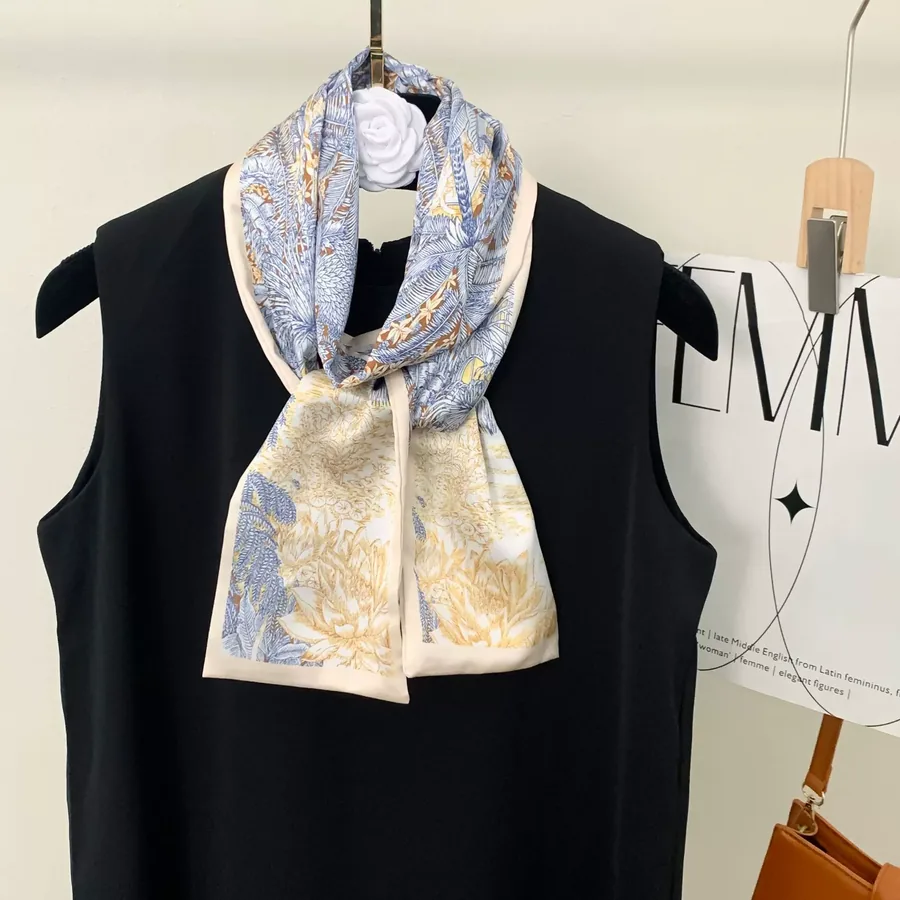 Silk-like Twilly Scarf view 12